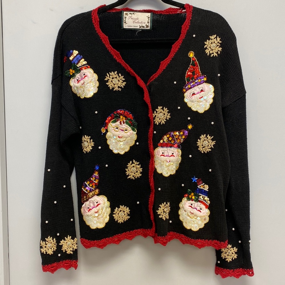 SOLD IN STORE Private Collection by Carolina Women’s Sequined Cardigan - Picture 1 of 7